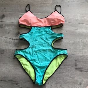 One piece Swimsuit Swimwear - Womens - Neon